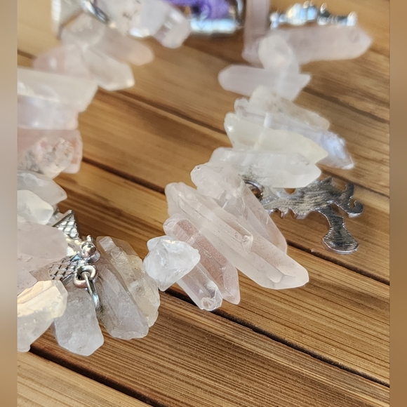 👻 Halloween Themed Quartz Crystal Stretch Charm Bracelet - Picture 6 of 9